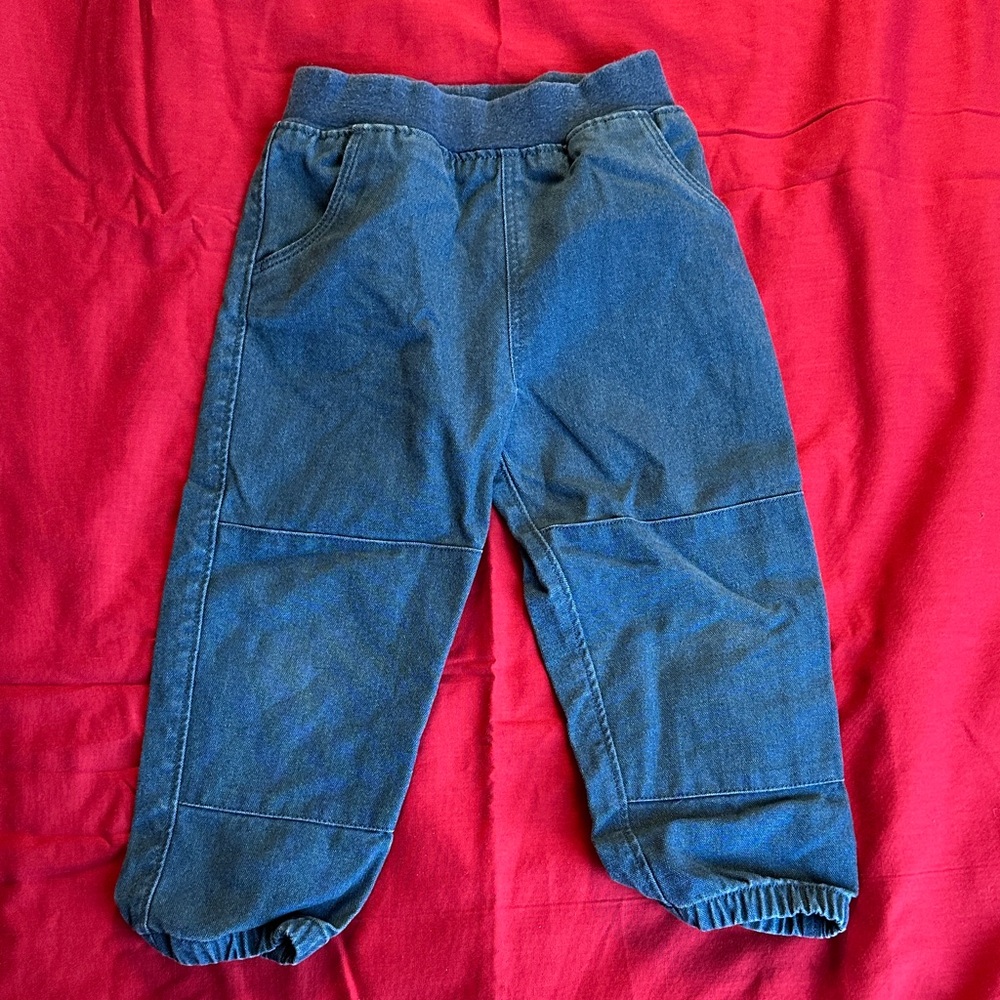 Patagonia 4T Baby Hemp Bottoms Kids Blue Denim Pants